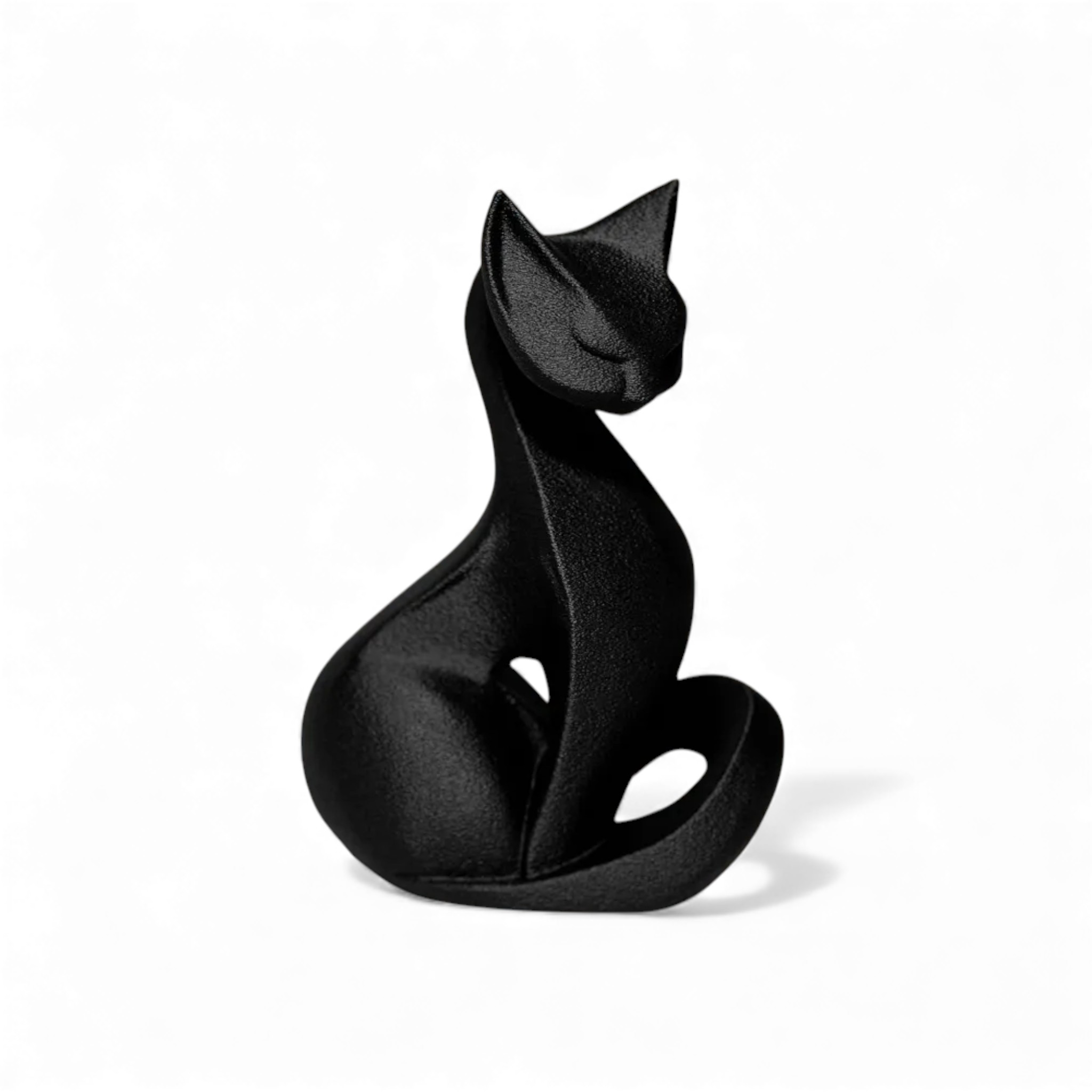 Elegant zittende katten beeld