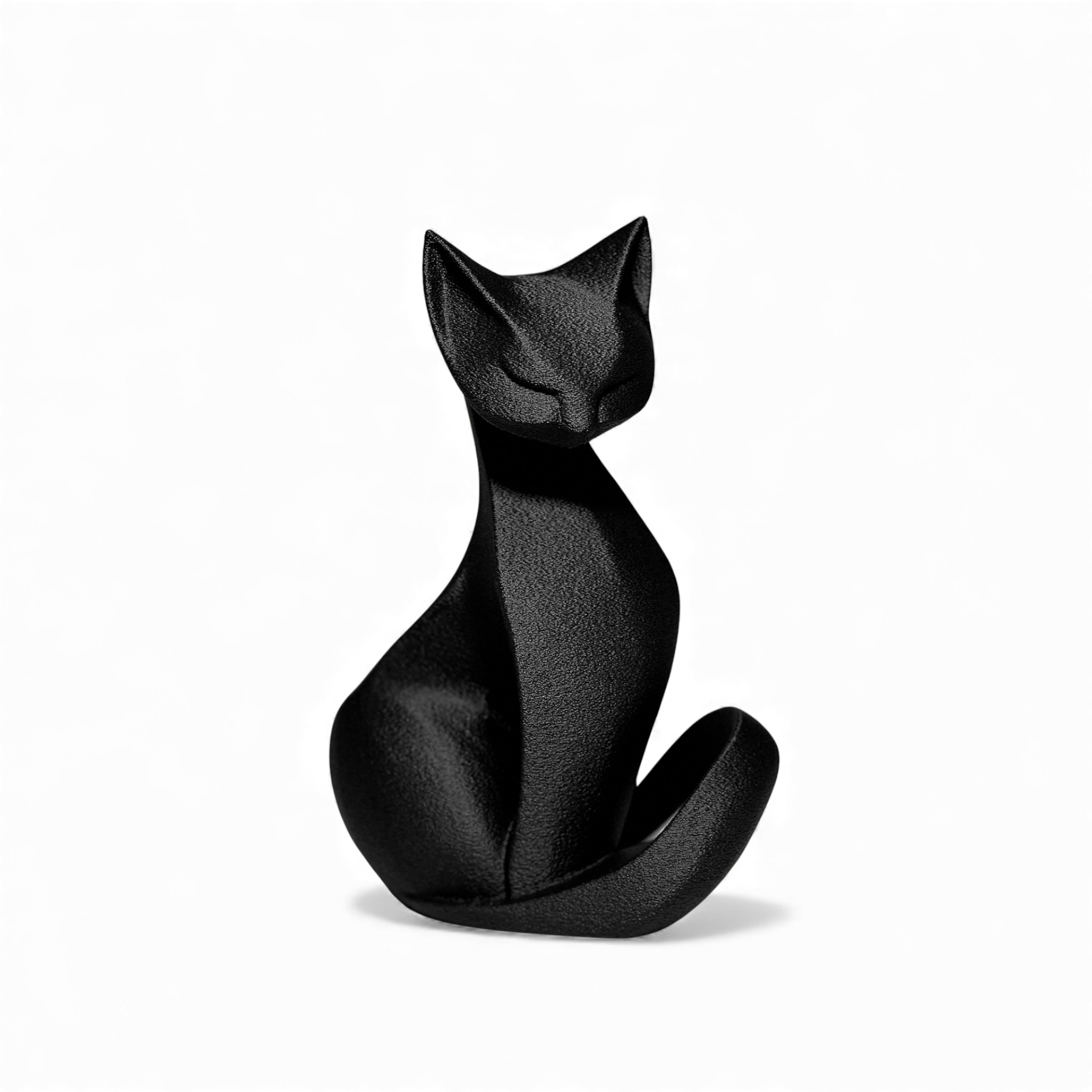 Elegant zittende katten beeld