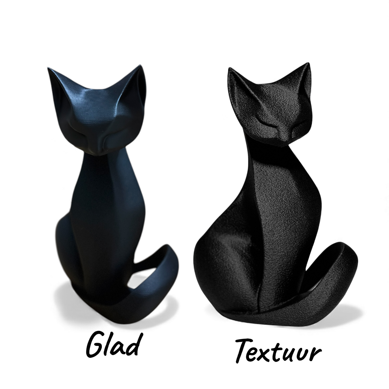 Elegant zittende katten beeld glad en textuur