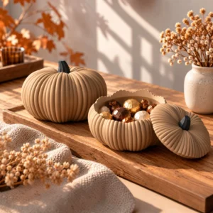 pompoen deco pot